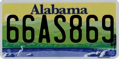 AL license plate 66AS869