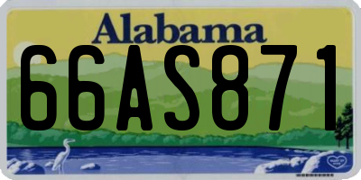AL license plate 66AS871