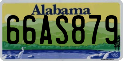 AL license plate 66AS879