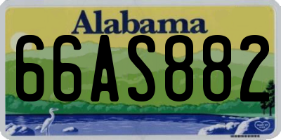 AL license plate 66AS882