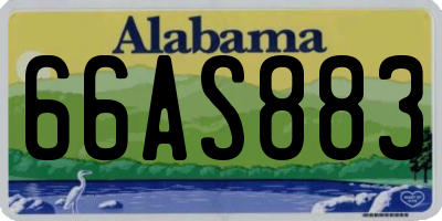 AL license plate 66AS883