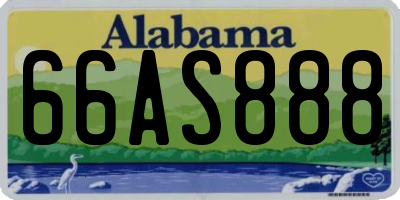 AL license plate 66AS888