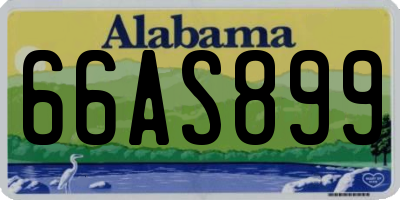 AL license plate 66AS899