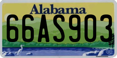 AL license plate 66AS903