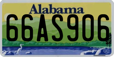 AL license plate 66AS906