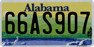 AL license plate 66AS907