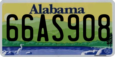 AL license plate 66AS908