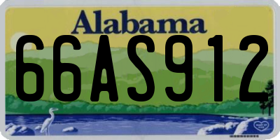 AL license plate 66AS912