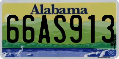 AL license plate 66AS913