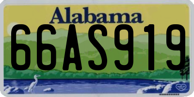 AL license plate 66AS919