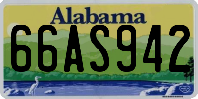 AL license plate 66AS942