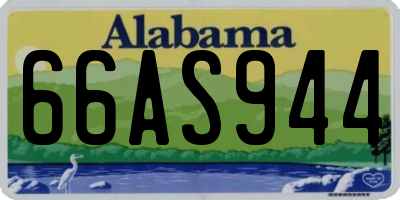 AL license plate 66AS944
