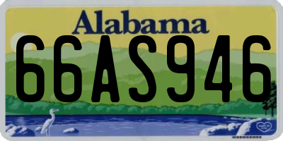 AL license plate 66AS946