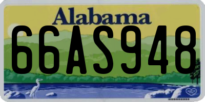 AL license plate 66AS948