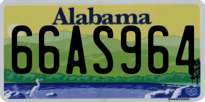 AL license plate 66AS964