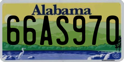 AL license plate 66AS970