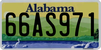 AL license plate 66AS971