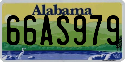 AL license plate 66AS979