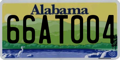 AL license plate 66AT004