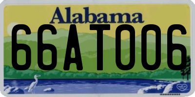 AL license plate 66AT006