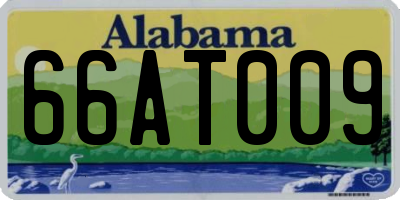 AL license plate 66AT009