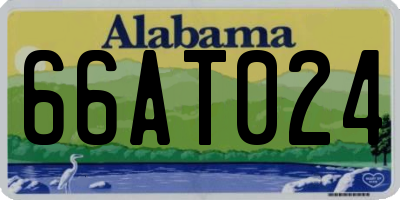 AL license plate 66AT024
