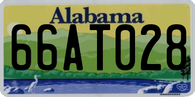AL license plate 66AT028