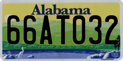 AL license plate 66AT032