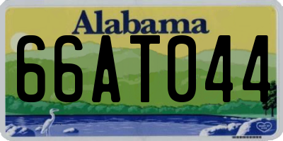 AL license plate 66AT044