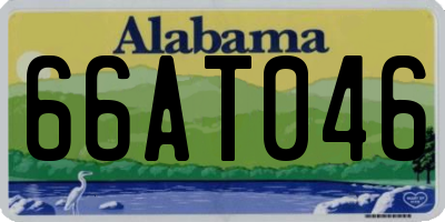 AL license plate 66AT046