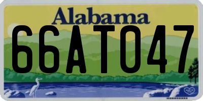 AL license plate 66AT047