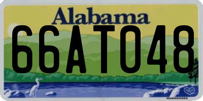 AL license plate 66AT048