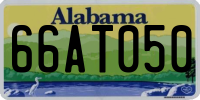 AL license plate 66AT050