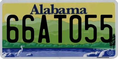 AL license plate 66AT055