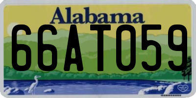 AL license plate 66AT059