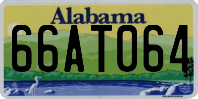 AL license plate 66AT064