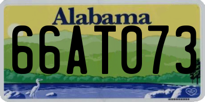 AL license plate 66AT073