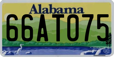 AL license plate 66AT075