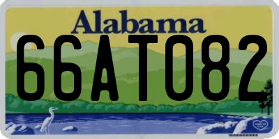 AL license plate 66AT082
