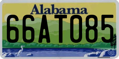 AL license plate 66AT085