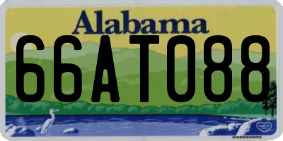 AL license plate 66AT088