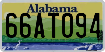 AL license plate 66AT094
