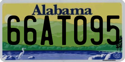 AL license plate 66AT095