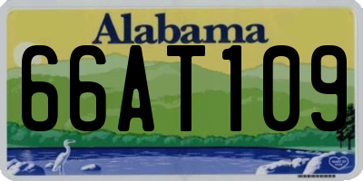 AL license plate 66AT109