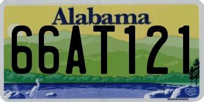 AL license plate 66AT121