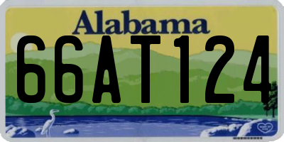 AL license plate 66AT124