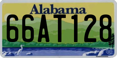 AL license plate 66AT128