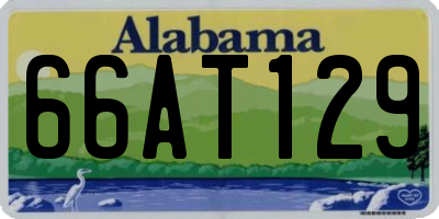AL license plate 66AT129