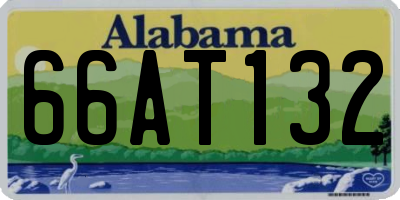 AL license plate 66AT132
