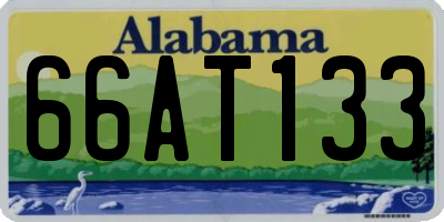 AL license plate 66AT133